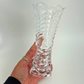 Kit 02 Vasos Decorativos de Vidro Cristal com Estampa em Relevo