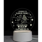 Luminária Decorativa de Mesa LED 3D – Luz Noturna Criativa e Moderna