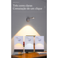 Luminária LED de Parede Sem Fio com Sensor de Movimento e Carregamento USB