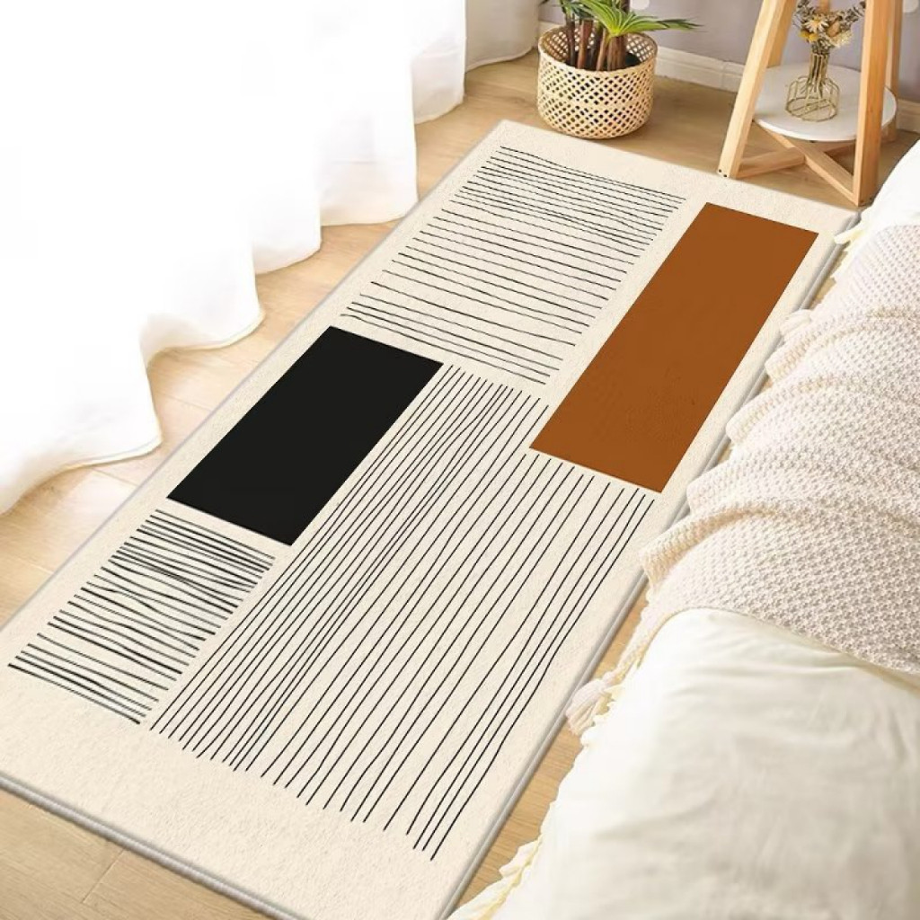Tapete Passadeira Antiderrapante em Veludo Cristal – 50x150cm para Sala, Cozinha, Corredor e Beira de Cama