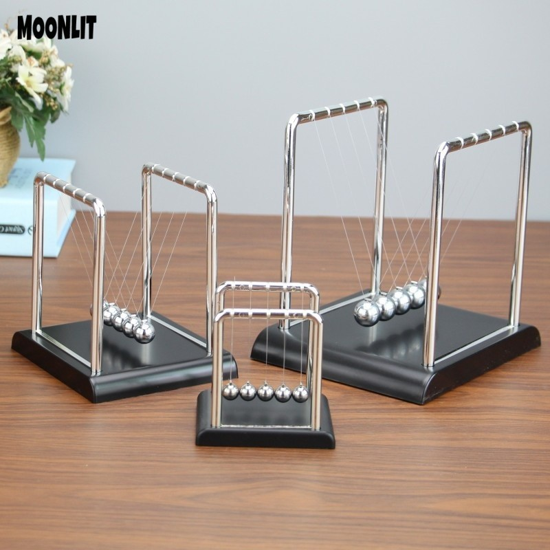 Pêndulo de Newton Decorativo – Bolas de Equilíbrio Clássico
