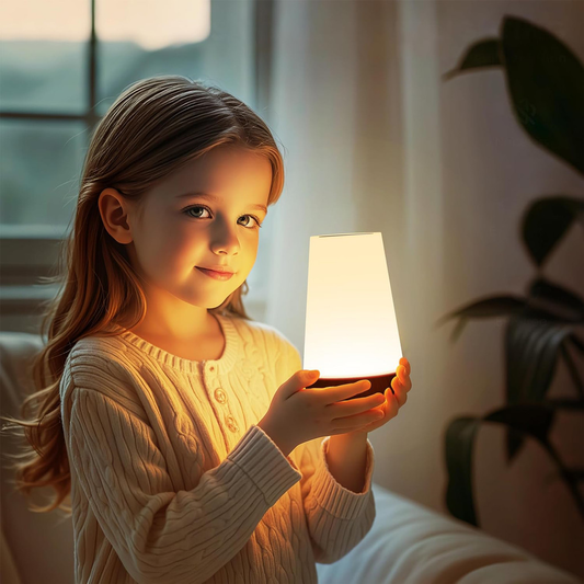 Luminária de Luz Noturna LED 13 Cores – Controle de Toque 360° e Bateria Recarregável